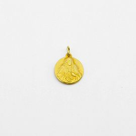 MEDALLA ESCAPULARIO 13MM /O.AMARILLO